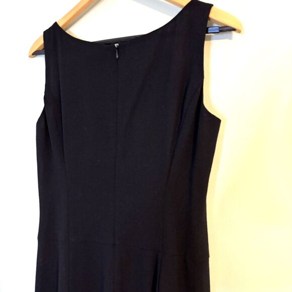 NWT J. Crew Dress Women’s 8 Sleeveless 100% Wool Black Career Basic Minimalist - Picture 5 of 9